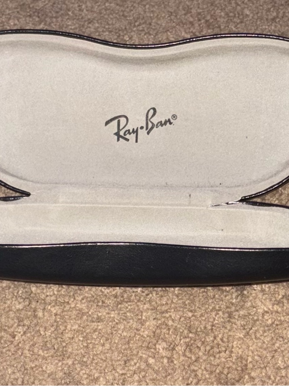 Ray-Ban Sunglasses Case in Black and Light Gray